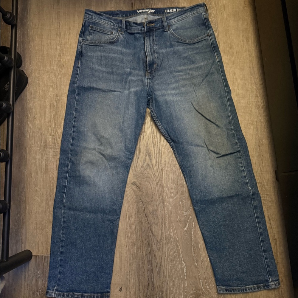 Wrangler Men's Relaxed Fit Denim Jeans